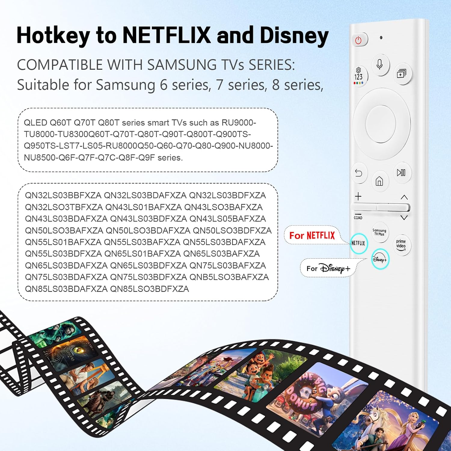 Thumbnail 2 de BN59-01391A Solar TV Remote with Voice Search for Samsung Smart TVs (2020–2023 Neo LED)