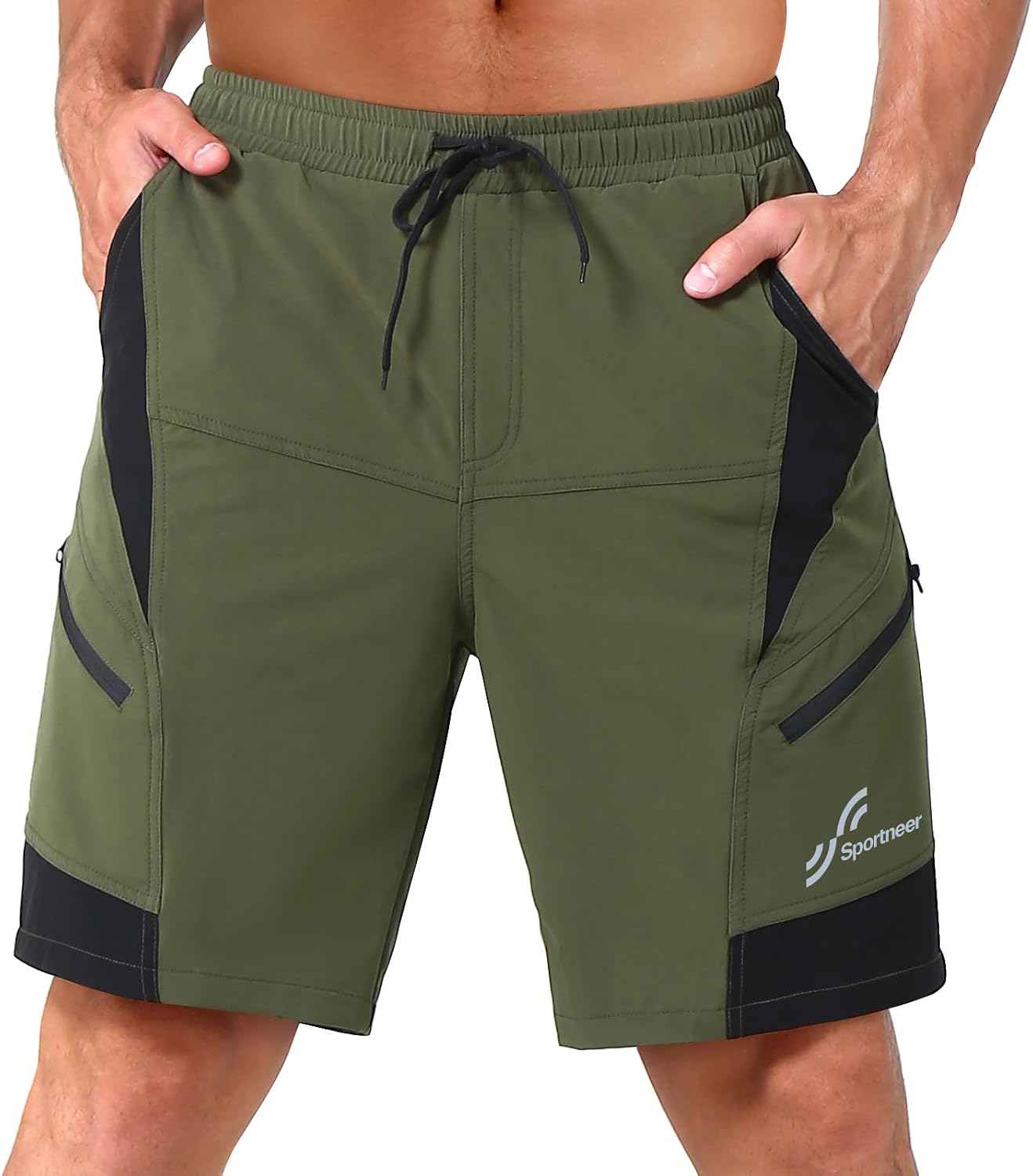 Detalle de Sportneer MTB Radlerhose Herren mit 3D-Polsterung, gefüttert und UPF 50+