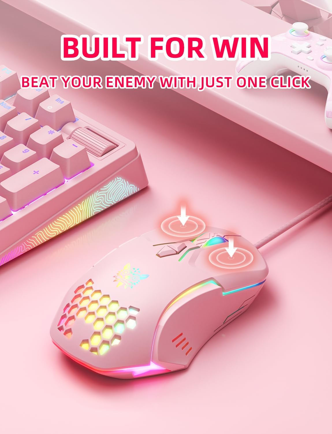 Thumbnail 6 de Wired PC Gaming Mouse with High Precision Sensor and 7 Programmable Buttons