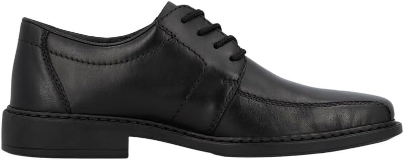 Detalle de Rieker B0812-00 Herren Businessschuhe Glattleder, Schwarz, Gr. 40 – Extraweite
