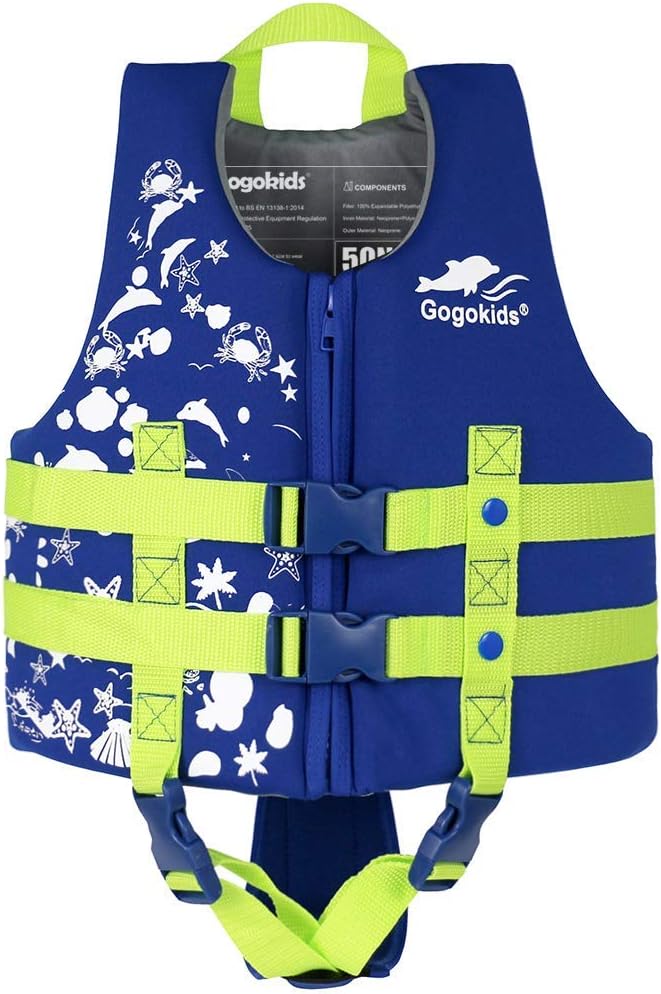 Detalle de Gogokids Toddler Swim Vest (Kids Floaties) for Pool & Beach, Fits 2–8 Years / 22–60 lbs