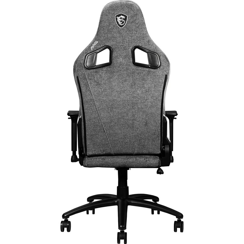 Detalle de MSI MAG CH130 I Repeltek Fabric silla gaming gris con tejido repelente