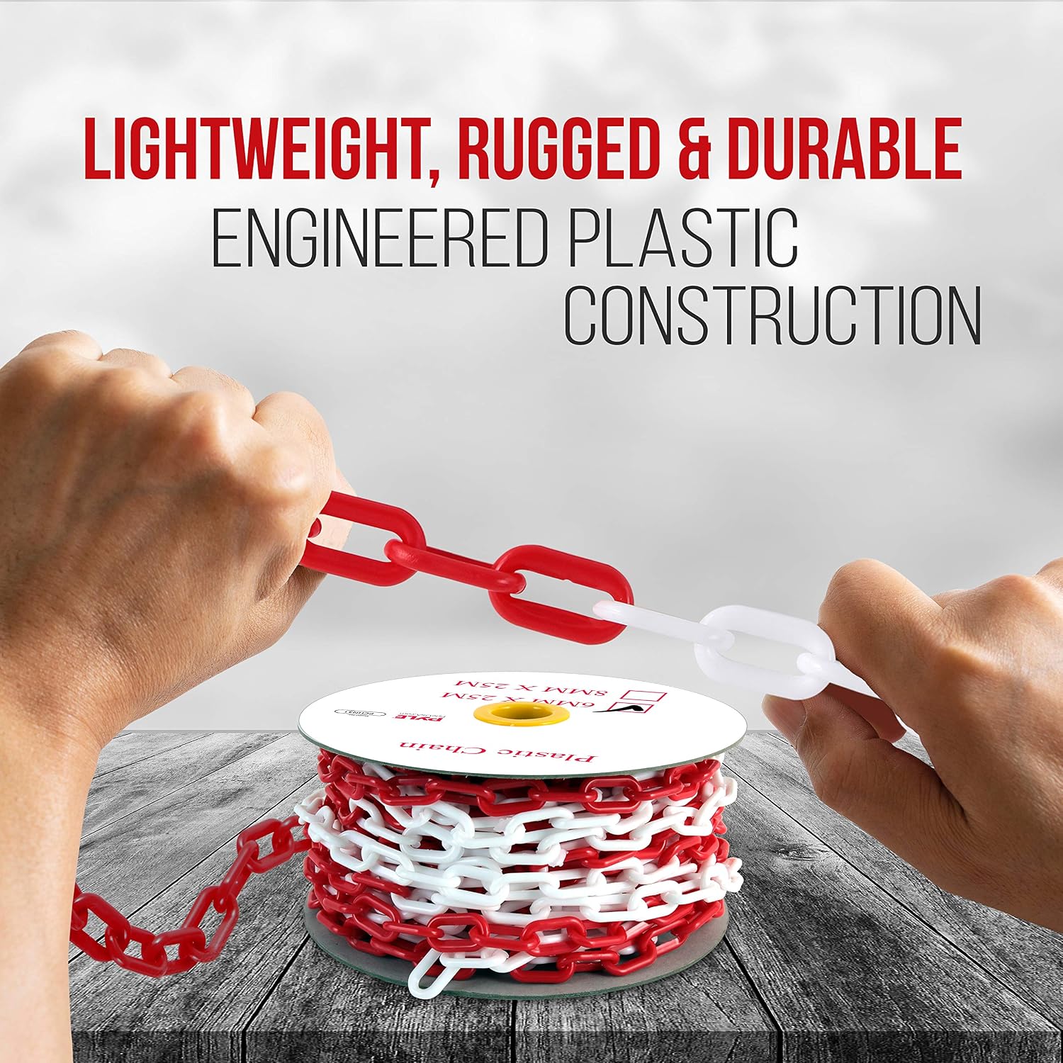 Detalle de Plastic Safety Chain Barrier 82 ft
