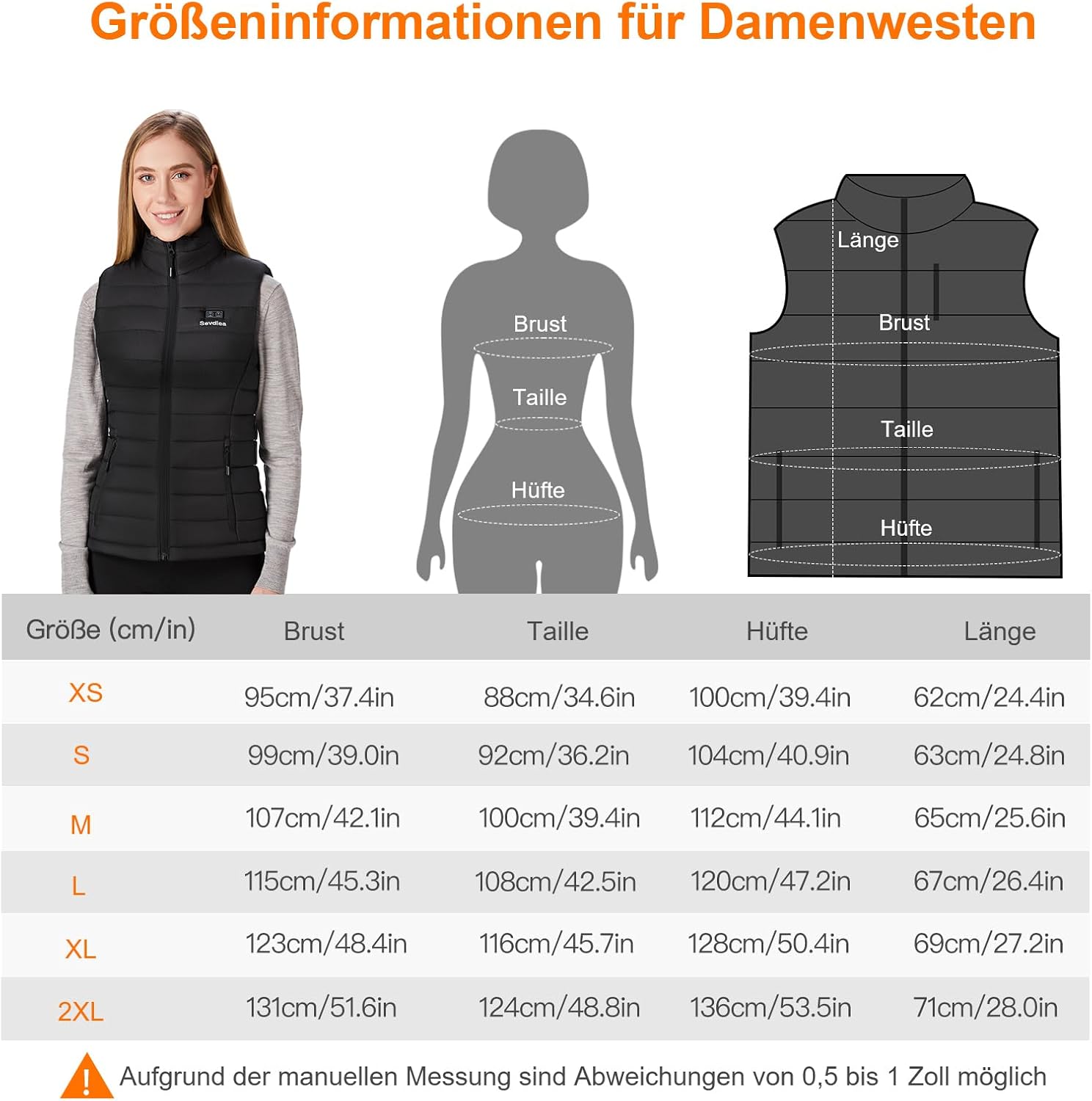 Thumbnail 5 de Sevdiea Heizweste Damen 16000mAh