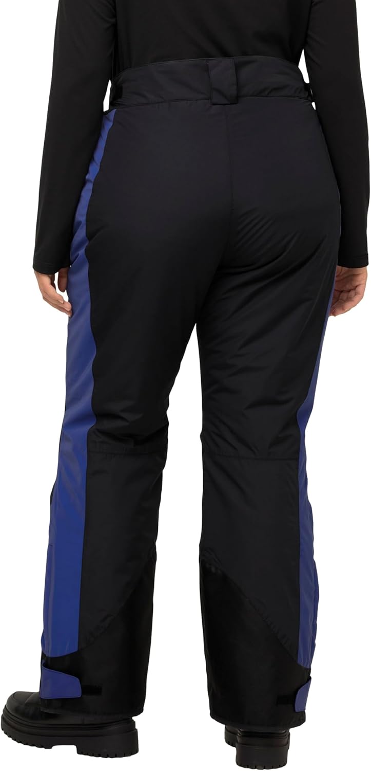 Detalle de Ulla Popken Pantaloni da Sci Riflettenti e Impermeabili da Donna – Taglio sportivo con cinturino regolabile