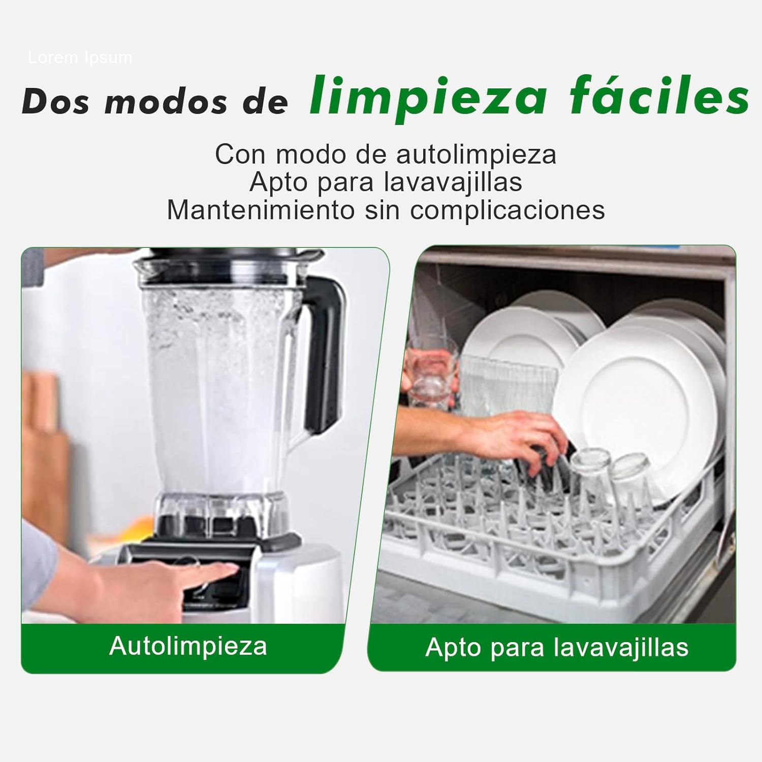 Thumbnail 5 de Kitchen in the box Batidora de vaso 1500W 2 L