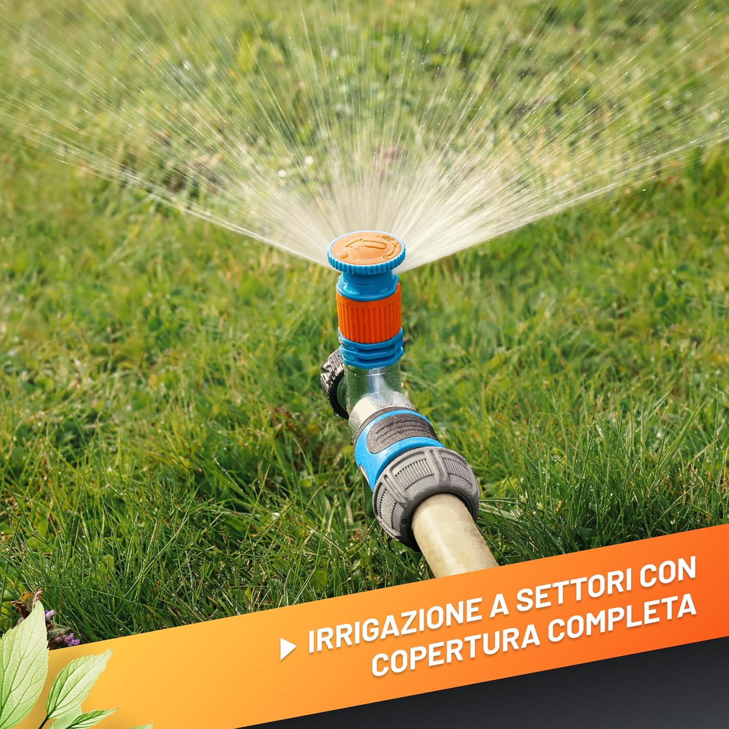 Thumbnail 1 de Irrigatore Giardino Circolare su Picchetto GRÜNTEK: regolabile in settori da 5° a 360° per prato e giardino