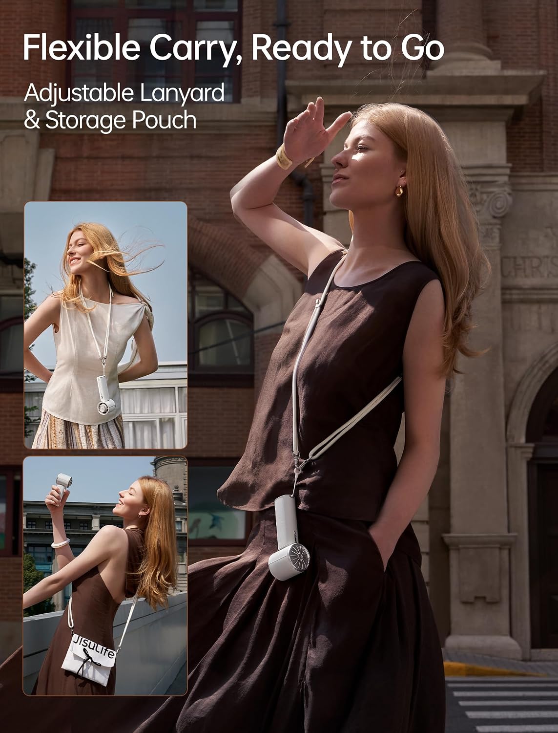 Thumbnail 6 de JISULIFE Pro1 Mini Handheld Fan with Aroma Pod: Next‑Gen Cooling for Travel and Everyday Use