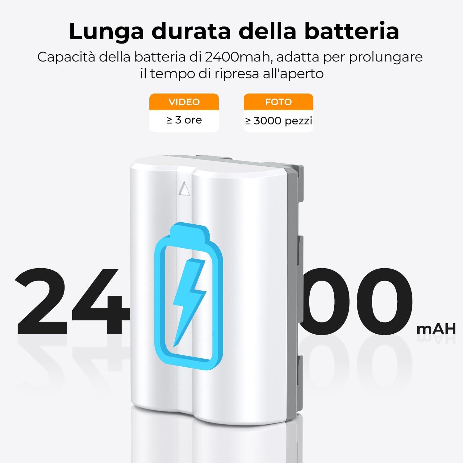 Detalle de K&F CONCEPT NP-W235 Batteria 2400mAh