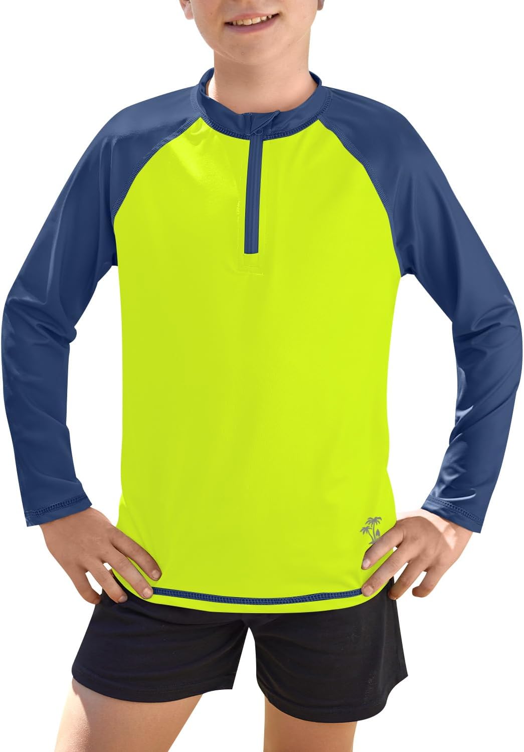 Thumbnail 6 de BesserBay UV Shirt Jungen 1/4 Zip Langarm Stehkragen UPF 50+ – Rash Guard 110–150