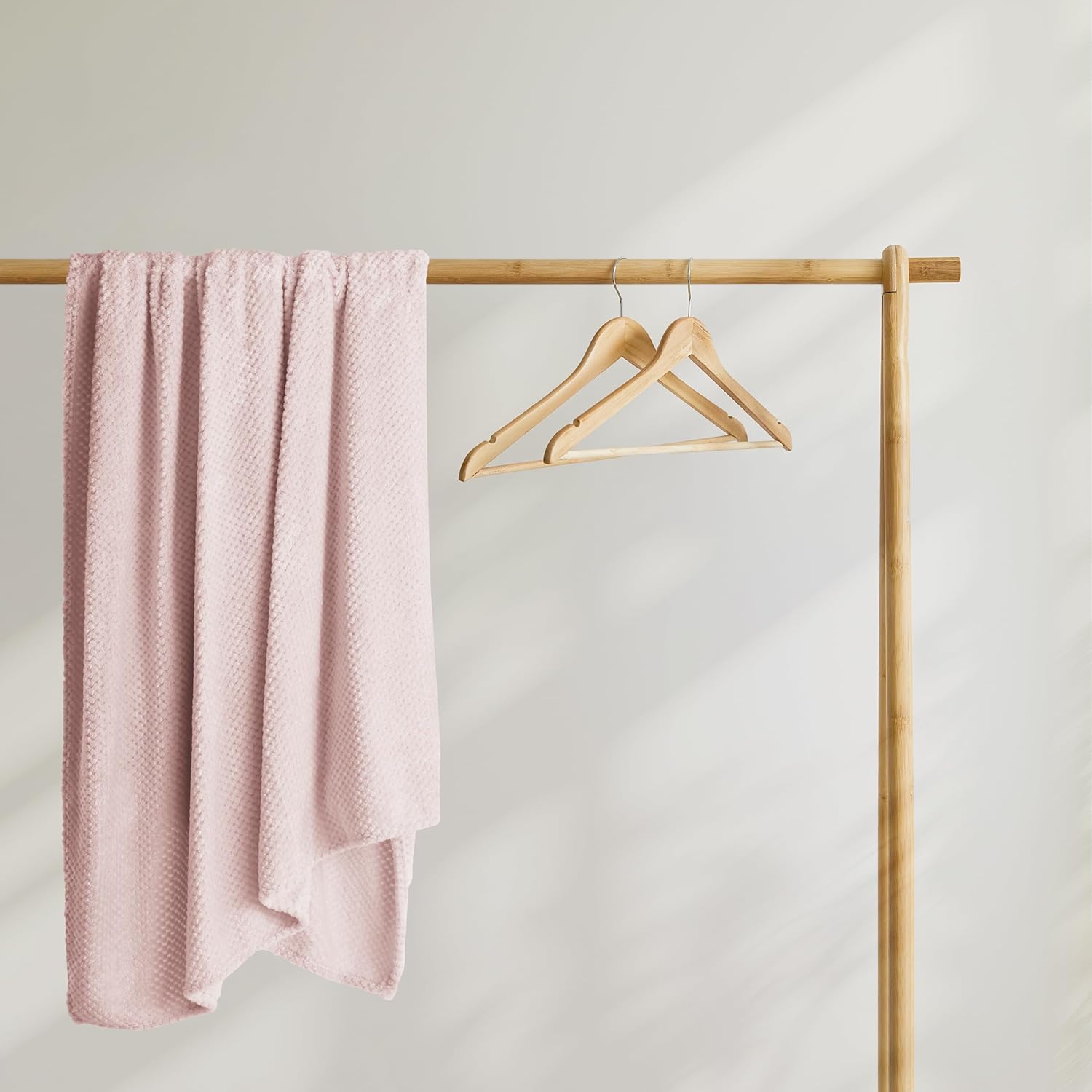 Thumbnail 2 de DecoKing Couette en microfibre Couverture polaire style scandinave Henry, rose poudré 220x240 cm