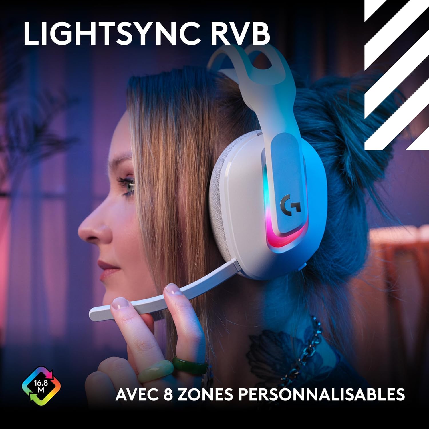 Thumbnail 4 de Logitech G Astro A20 X Lightspeed, Casque Gaming sans Fil pour PS5, Xbox, Switch/Switch 2 et PC – Audio PLAYSYNC, LIGHTSYNC RVB et Blue VO!CE