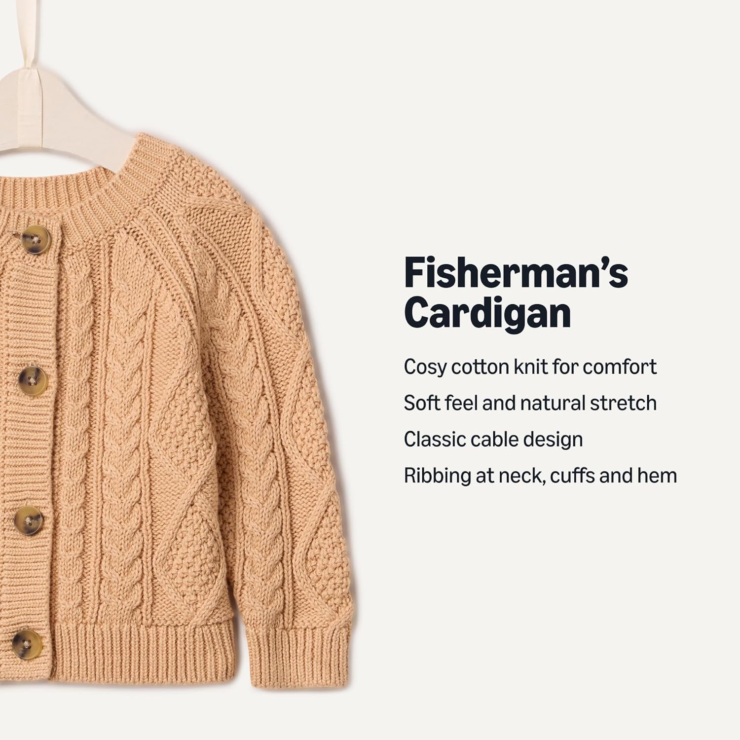 Thumbnail 2 de Amazon Essentials x Sofia Grainge Unisex Toddlers and Babies' Fisherman Cardigan Sweater