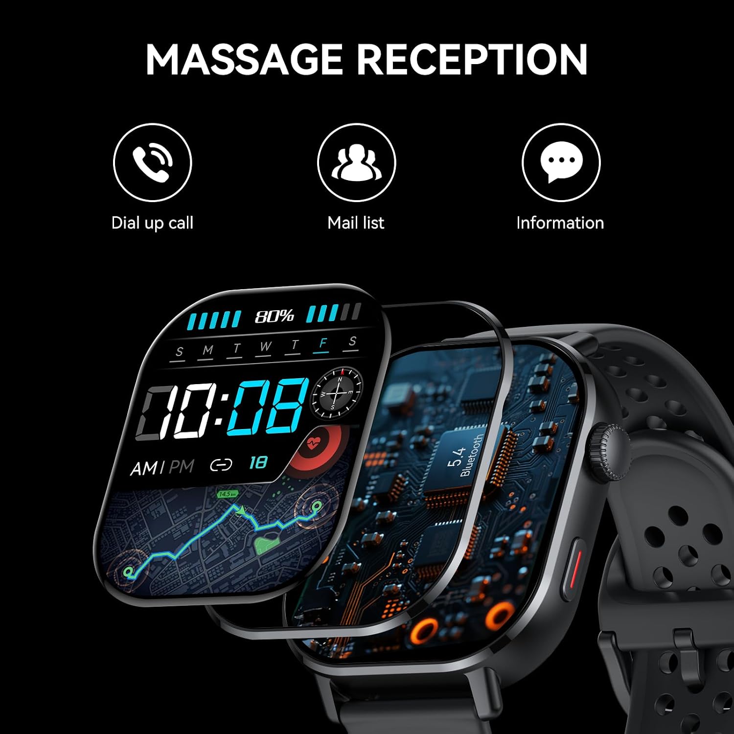 Detalle 2 de GPS Smart Watch 2.06" AMOLED