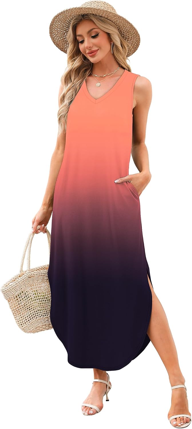 Thumbnail 3 de Sampeel Summer Dresses Maxi Dress with Pockets — Beachy V-Neck Sundress for 2025