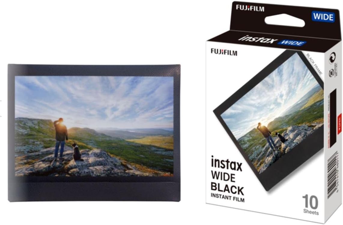 Detalle de Pellicola istantanea Instax WIDE bordo nero (10 scatti), compatibile con fotocamere e stampanti Instax WIDE