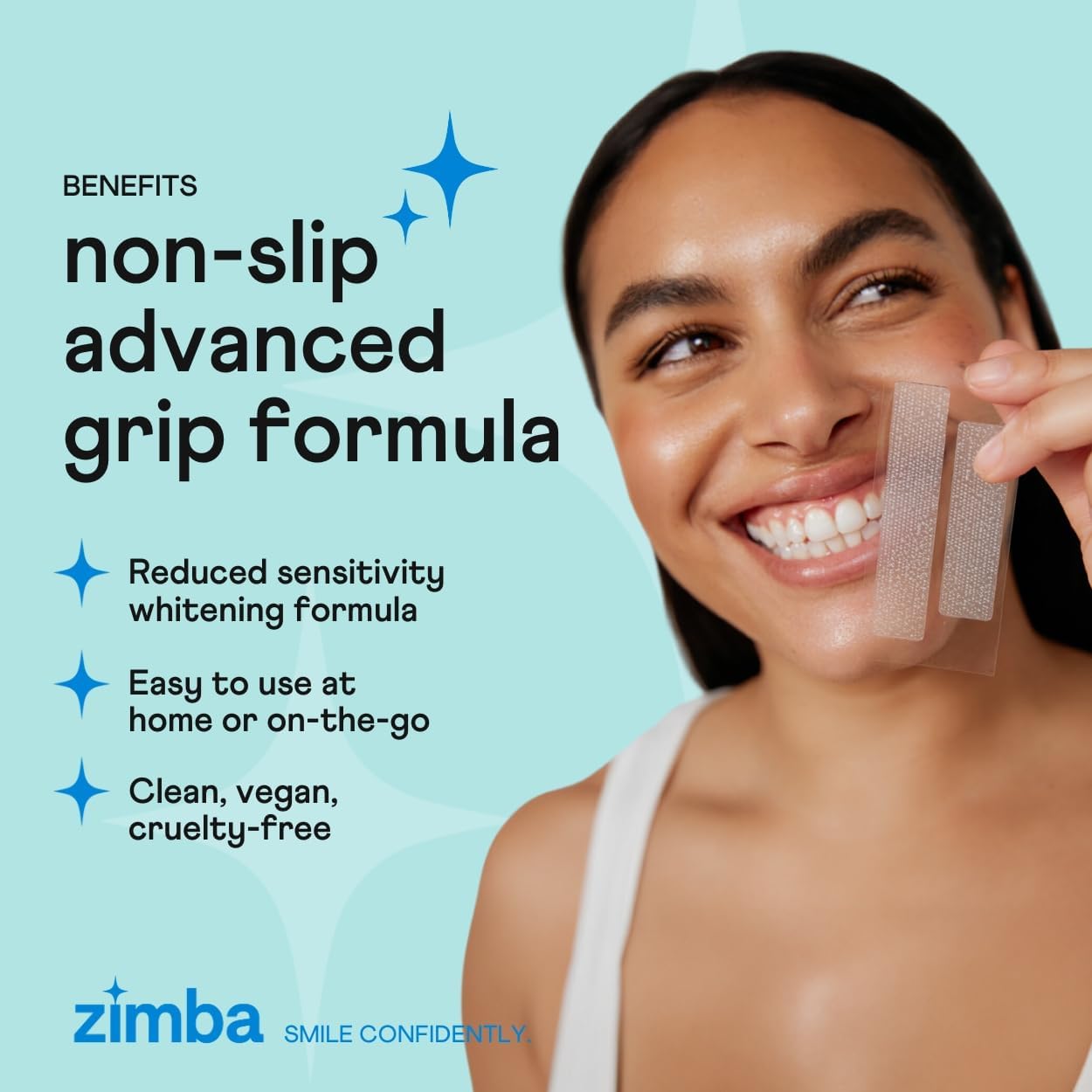 Detalle 2 de Zimba Peppermint Teeth Whitening Strips 14-Day 🦷