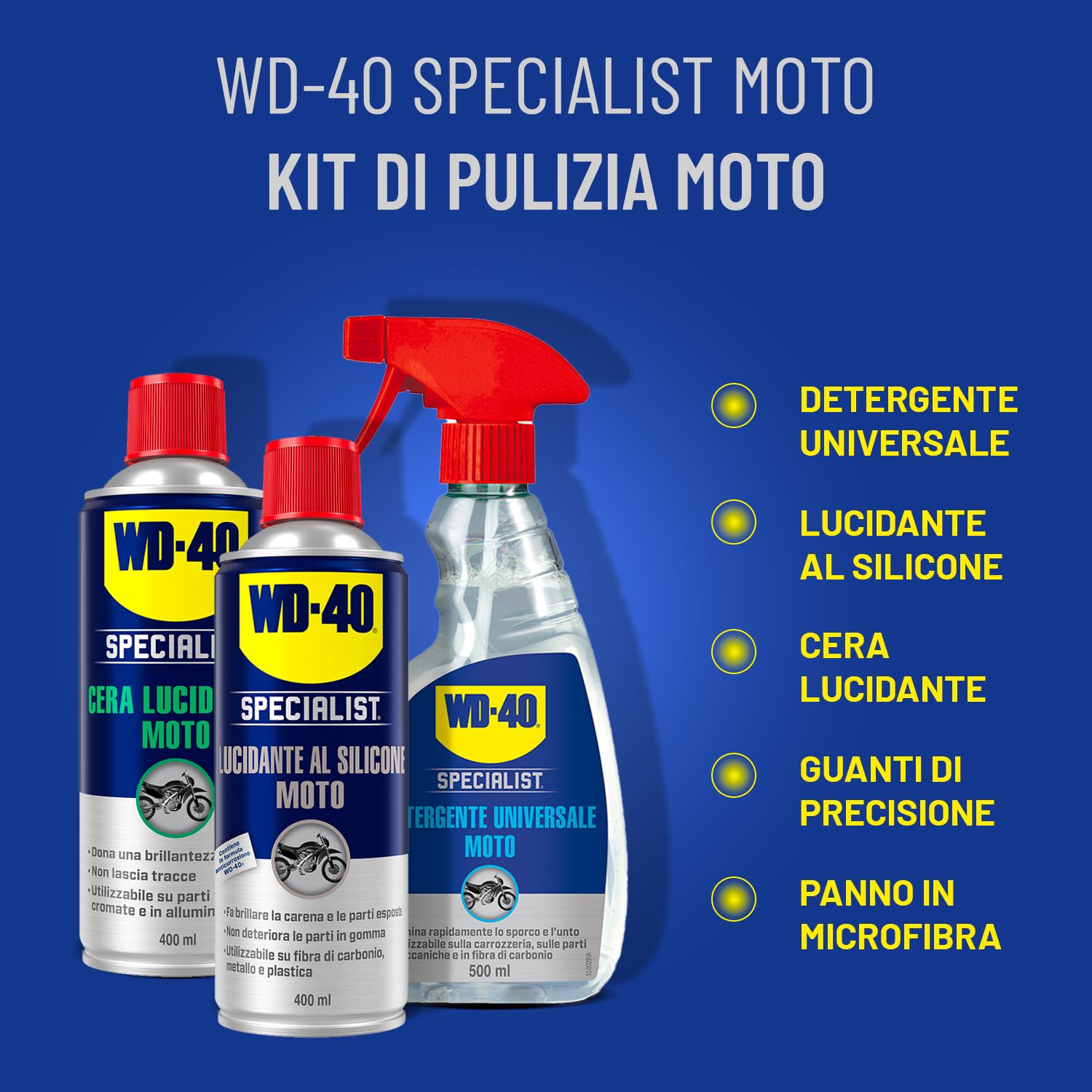 Detalle 2 de WD-40 Specialist Kit Pulizia Moto Professionale