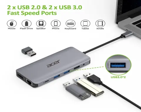 Thumbnail 3 de Acer 12in1 Type C dongle