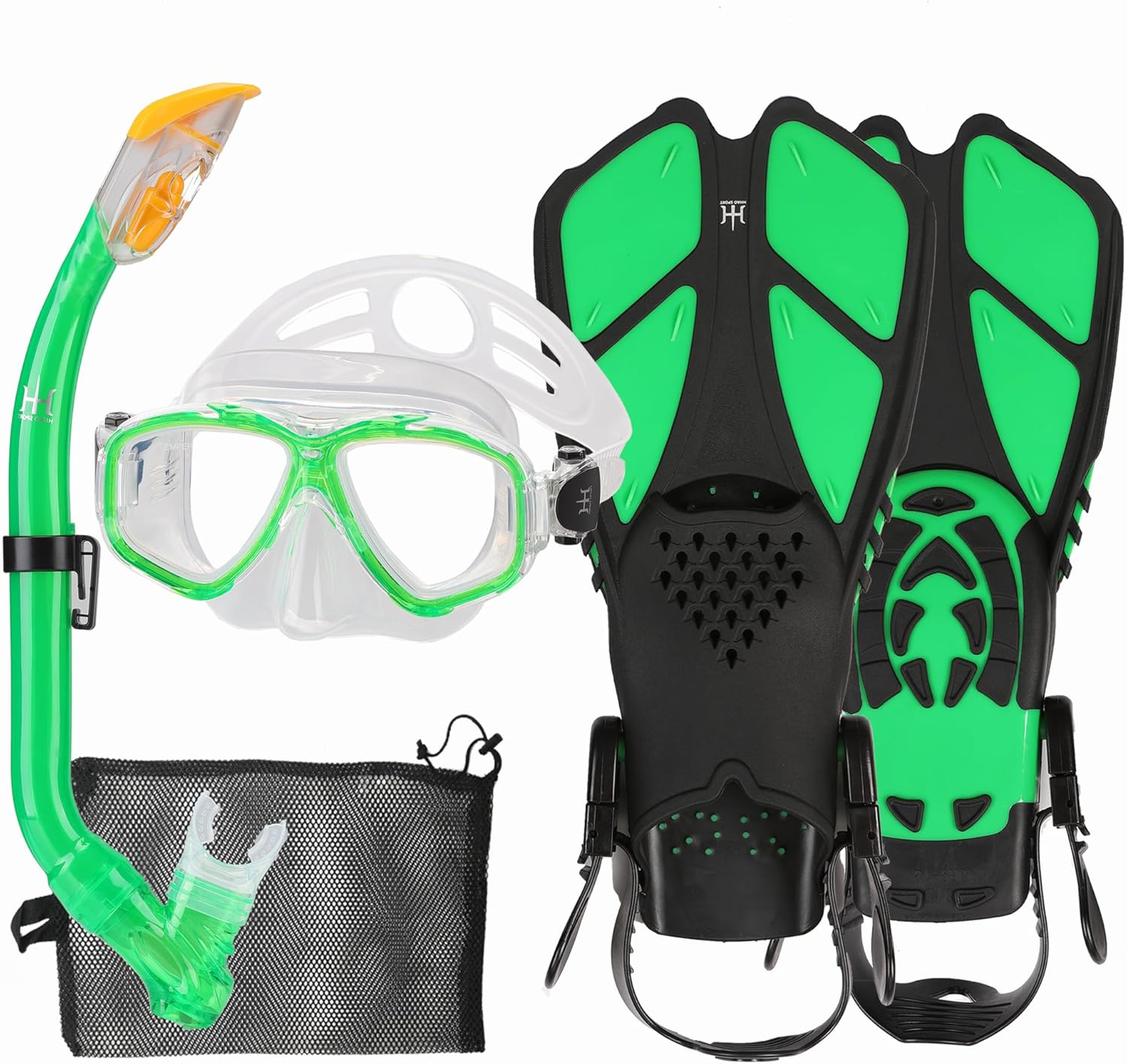 HH HHAO SPORT Schnorchelset Kinder 5-12