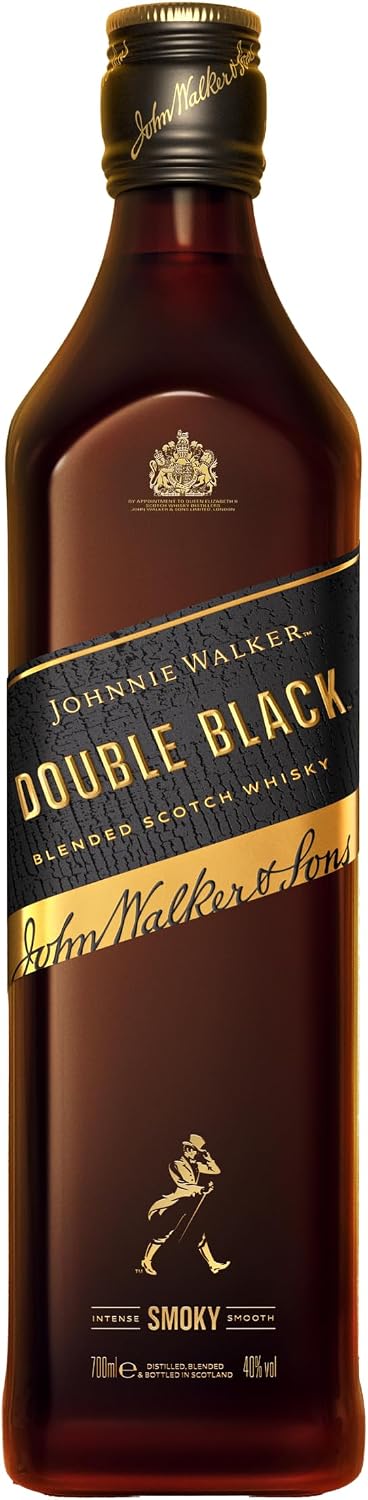 Detalle de Johnnie Walker Double Black Label, Whisky Escocés 700 ml 🥃