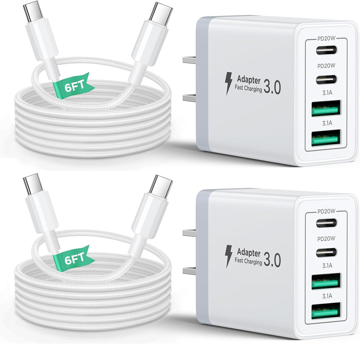 Detalle de Aiminu USB-C wall charger, 40W