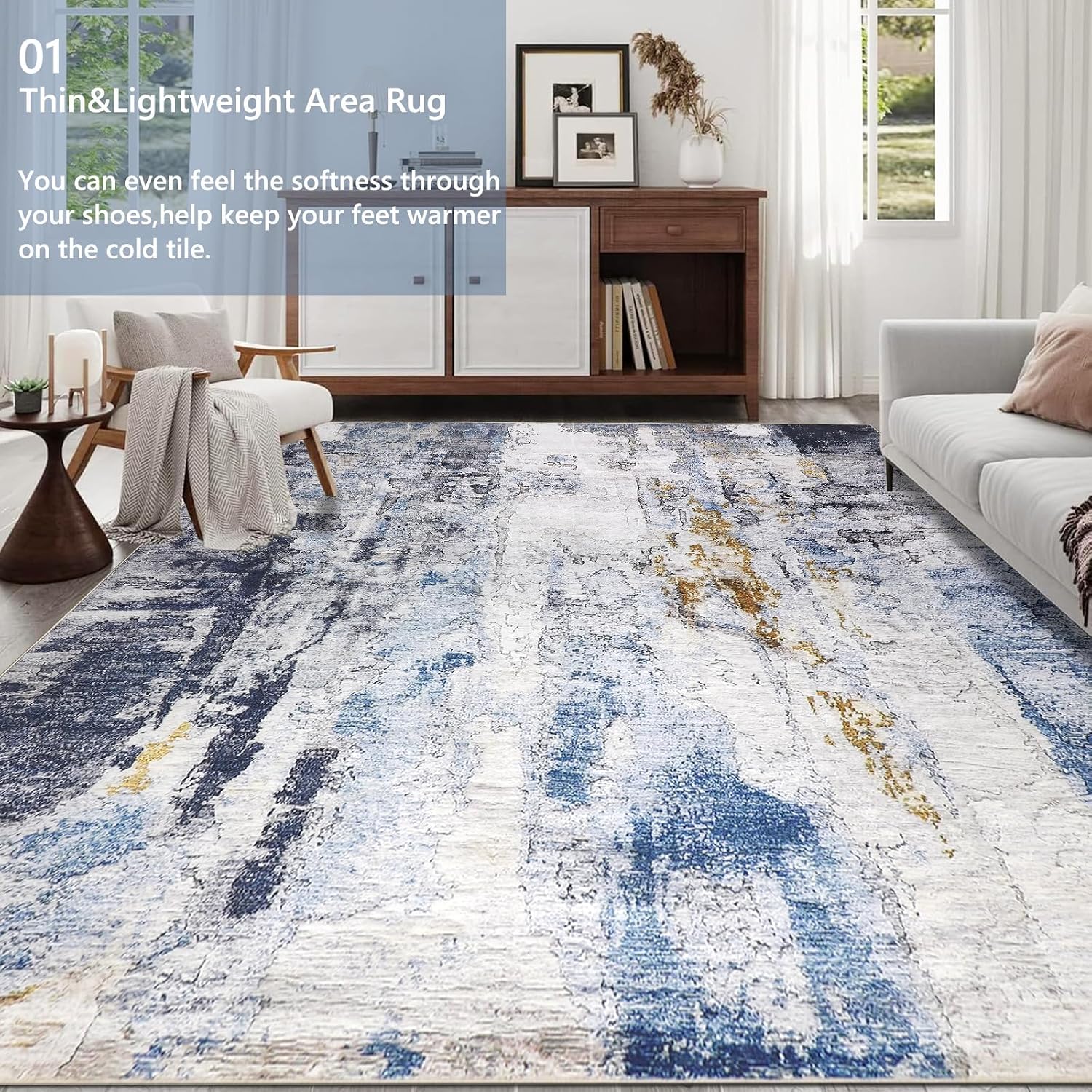 Detalle 2 de Capslpad 200x300cm Modern Abstract Area Rug