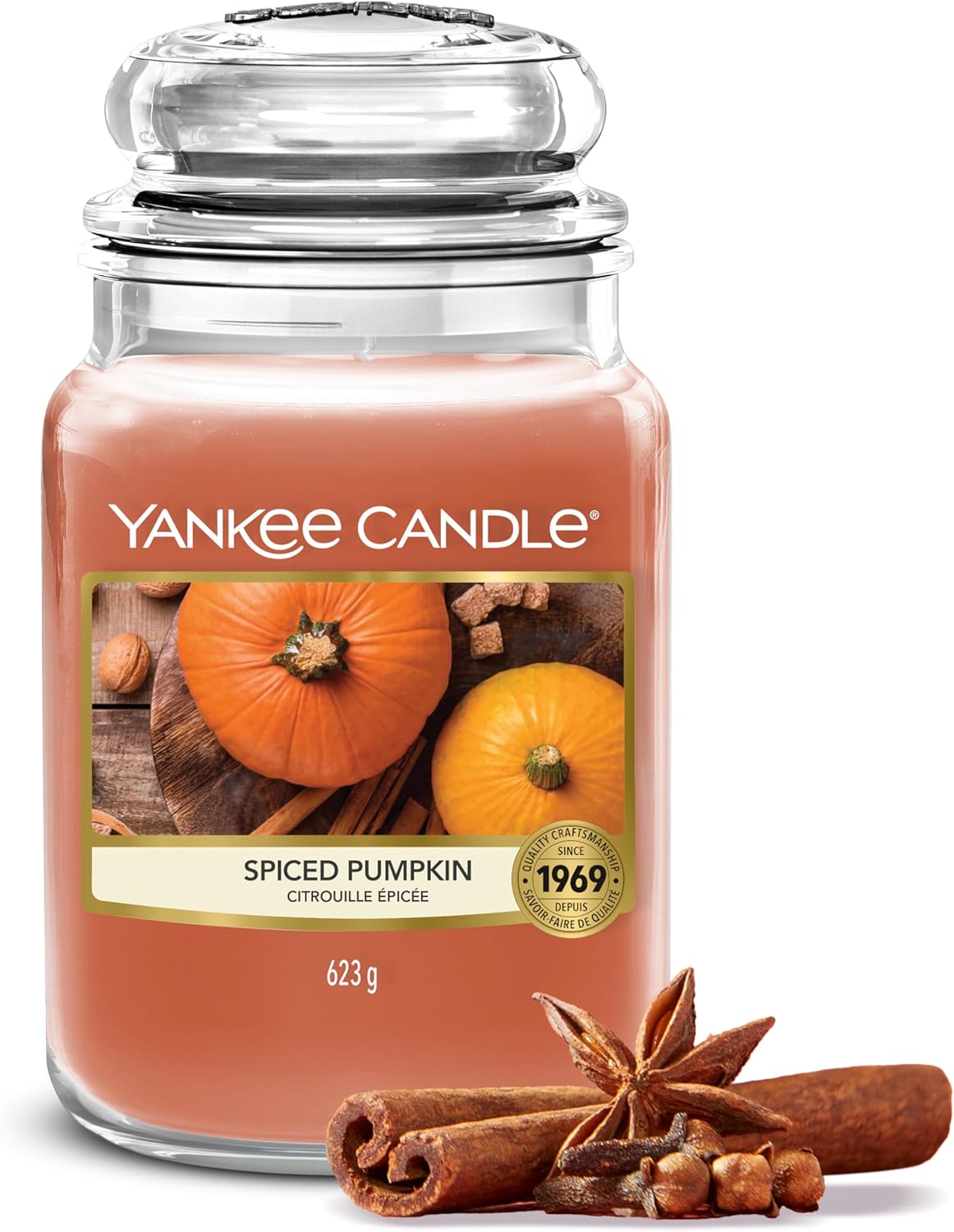 Thumbnail 6 de Yankee Candle bougie jarre parfumée grande taille Orange épicée — 623 g, jusqu’à 150 heures de combustion