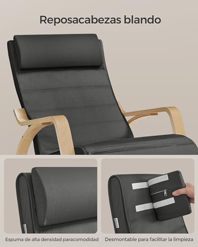 Thumbnail 6 de SONGMICS LYY10G Silla Mecedora Ajustable para Dormitorio 🛋