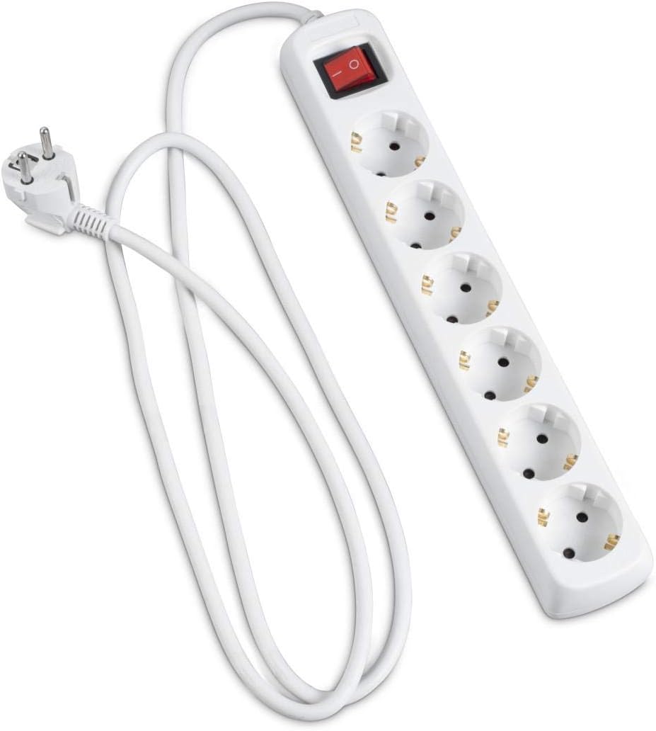 Thumbnail 6 de Hama 6-fach Steckdosenleiste mit 3 m Kabel, Kippschalter und erhöhtem Berührungsschutz (weiß)