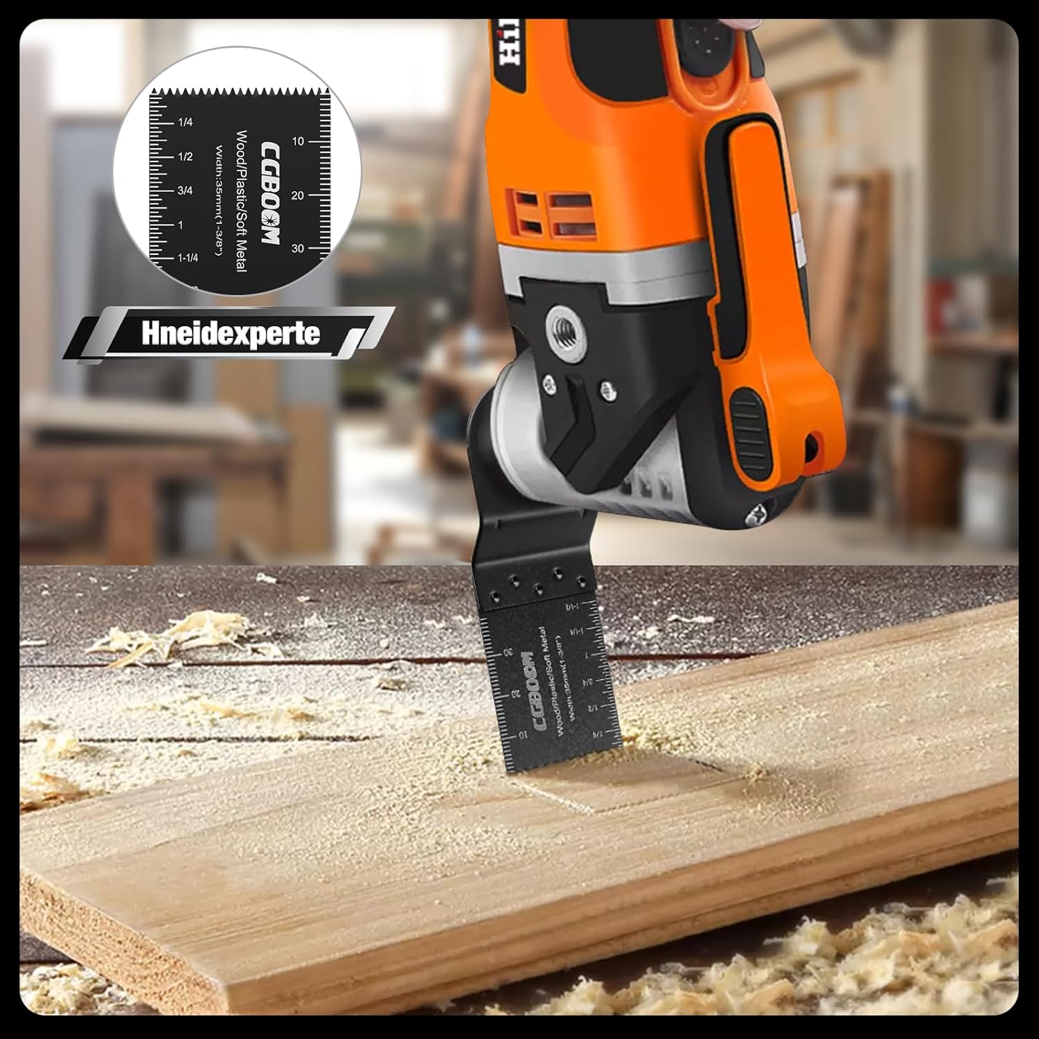 Thumbnail 4 de Sägeblätter-Set (105-teilig) von CGBOOM für Oszillations-Multitools aus Kohlenstoffstahl und Edelstahl