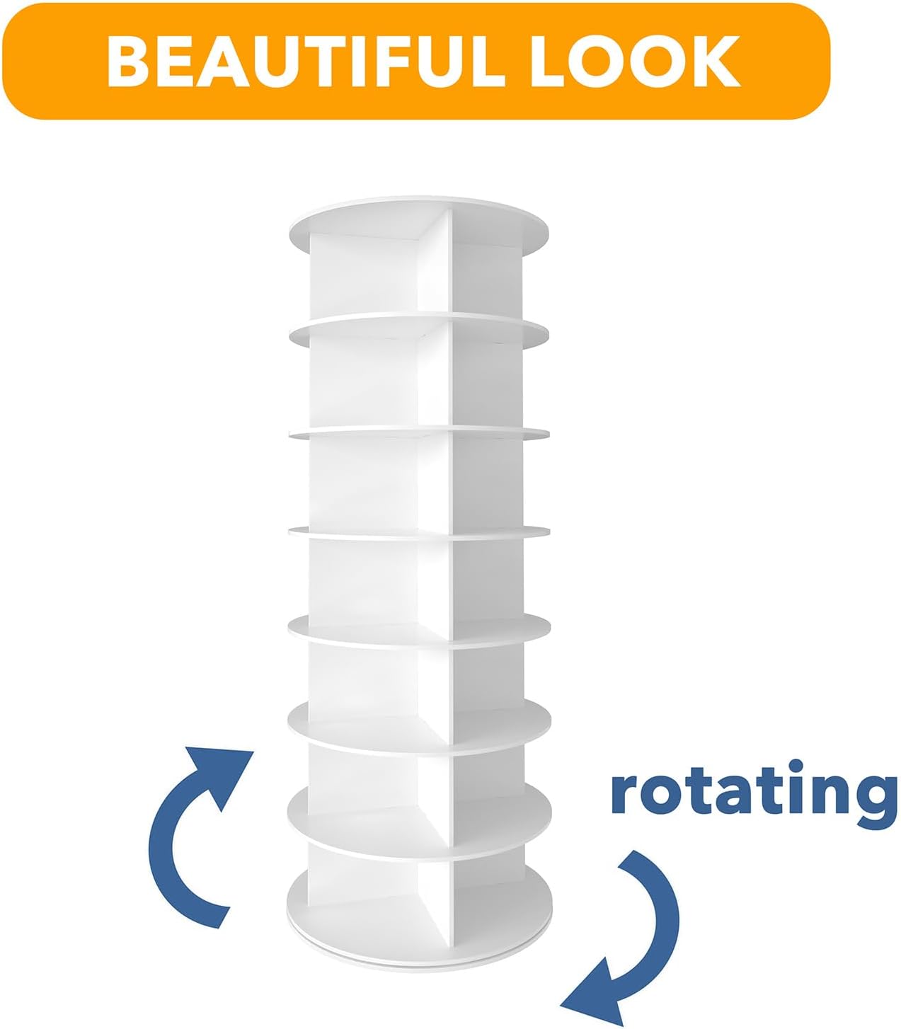 Thumbnail 6 de SpaceAid 7-Tier Rotating Shoe Rack Tower