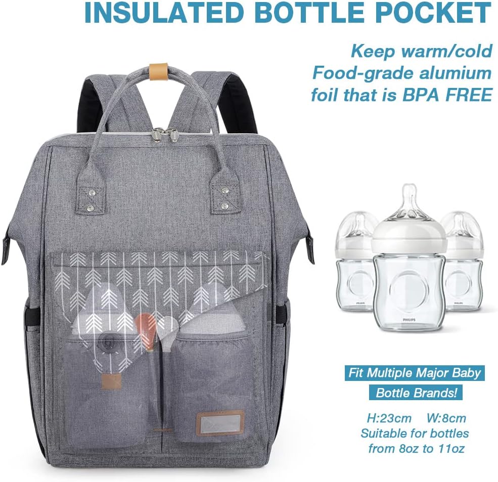 Detalle 2 de Lekebaby Nappy Changing Bag Backpack 23L