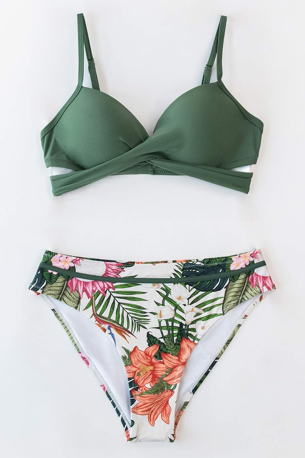 Detalle de CUPSHE bikini noué à fleurs pour femme