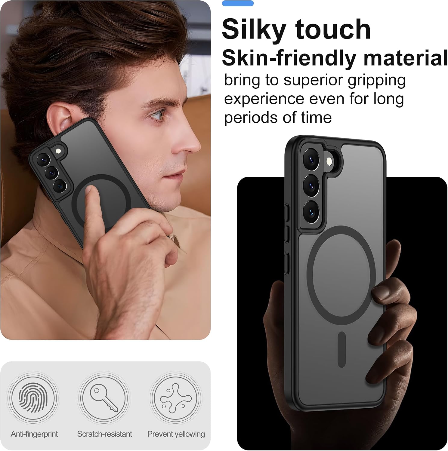 Thumbnail 4 de Pilaru Magnetic Samsung S22 case with 2 screen protectors