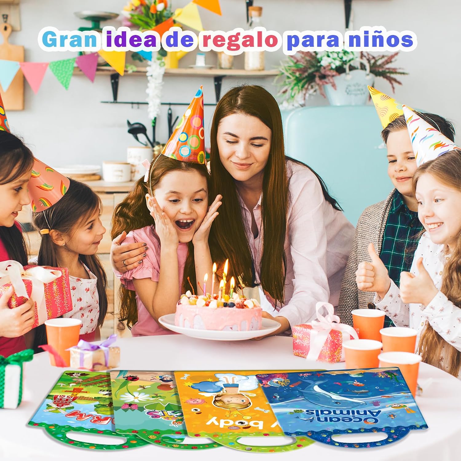 Thumbnail 6 de GUYUCOM 4 libros de pegatinas reutilizables