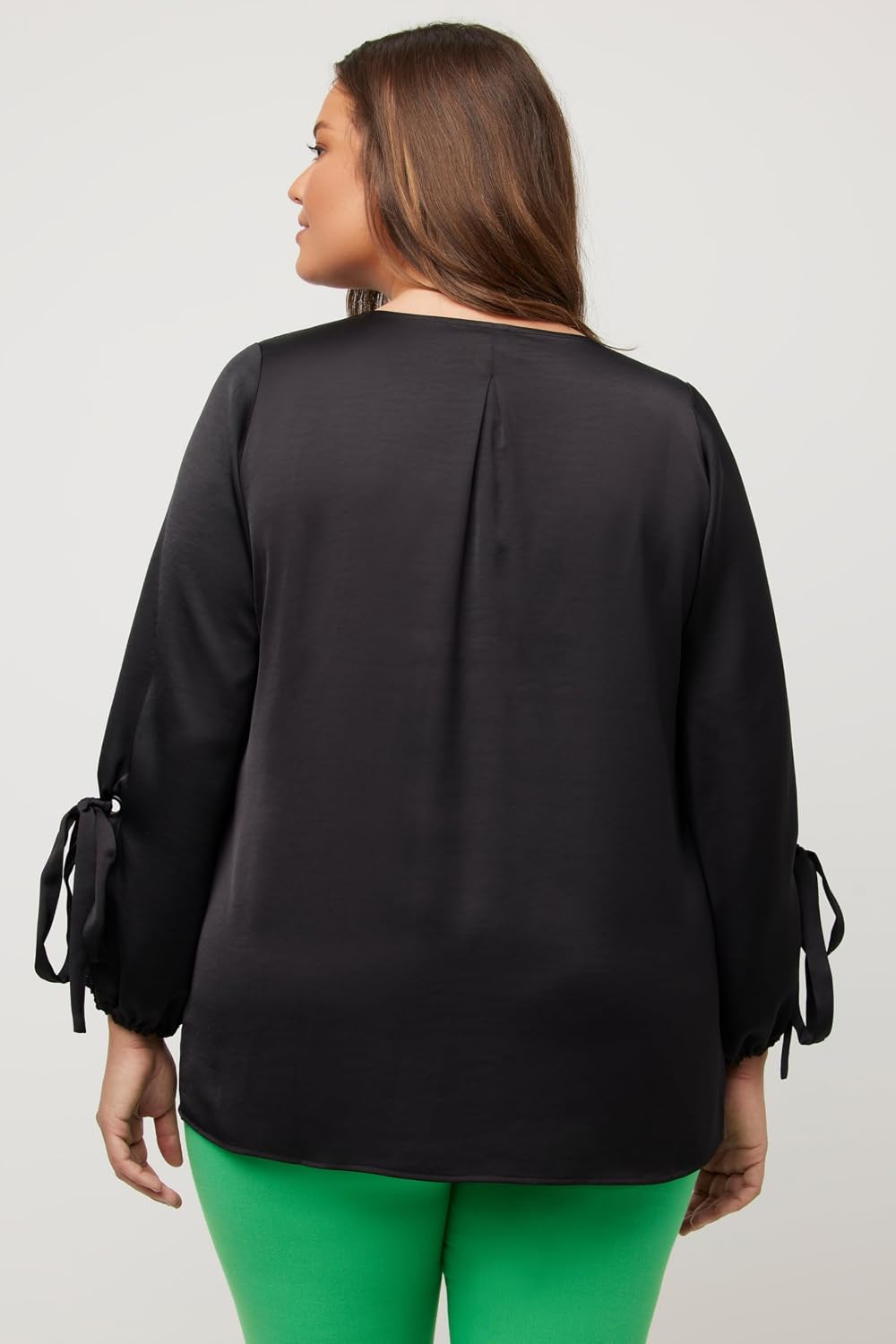 Thumbnail 2 de Ulla Popken Blouse à manches ballon – Bleu femme