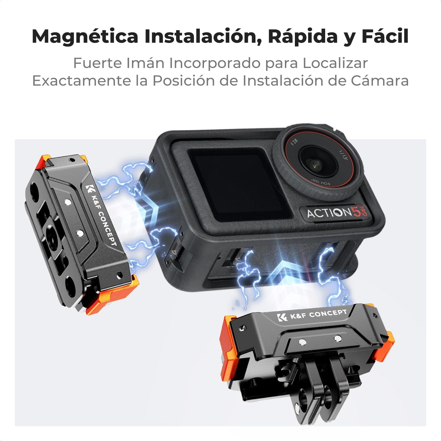 Detalle 2 de K&F Concept Action 5 Pro Soporte Adaptador Magnético