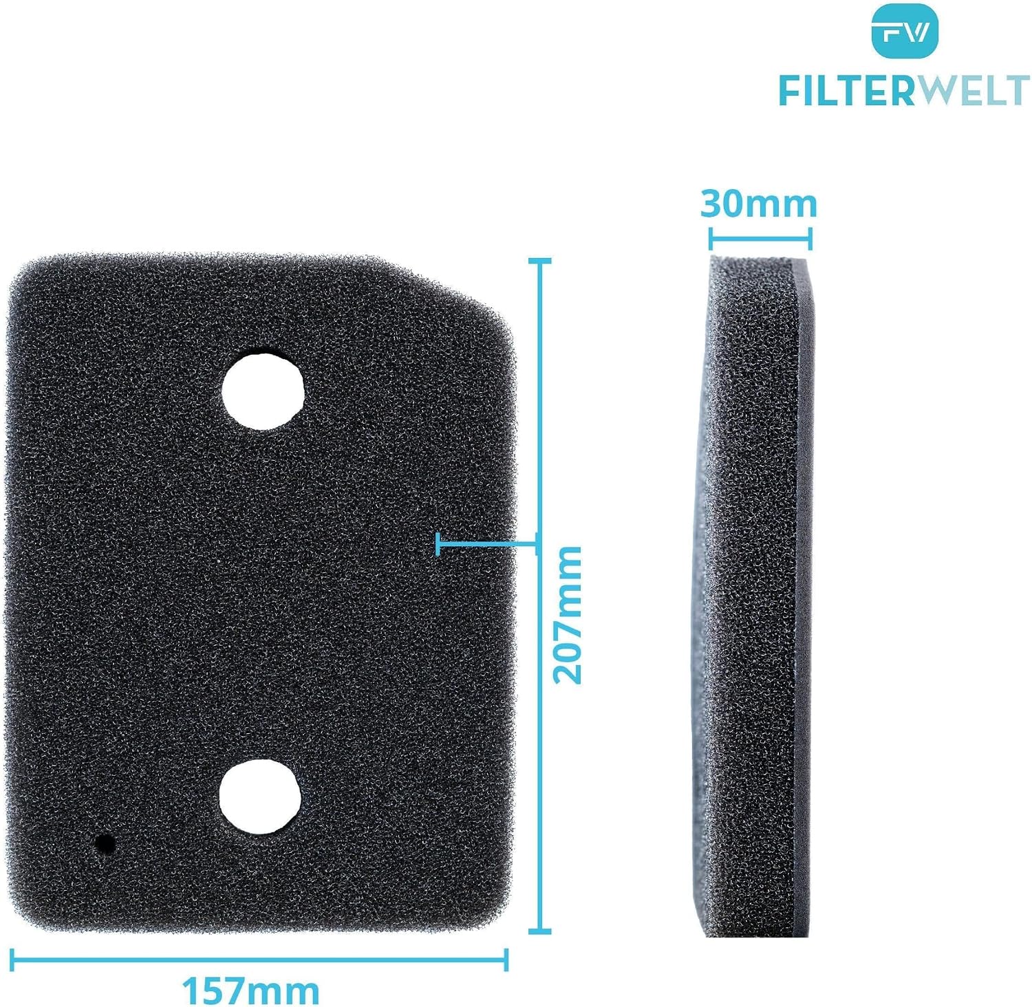 Detalle de 2er Set Filter passend für Miele T1 – Fein/Grob, Schwammfilter, Kondenstrockner