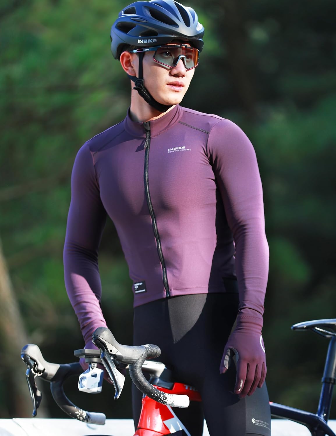 Detalle 2 de INBIKE Maglia ciclismo invernale termica antivento per uomo