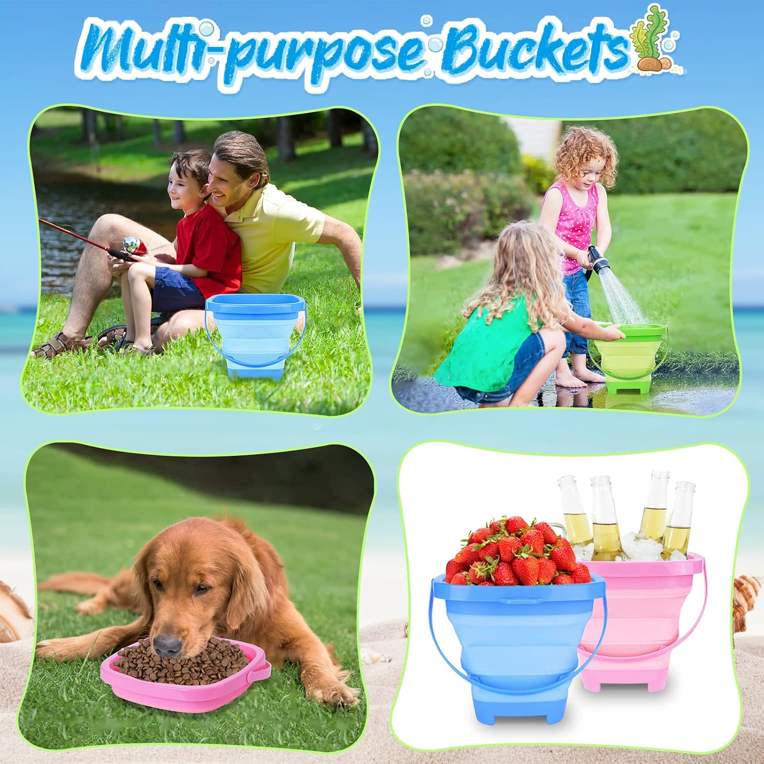 Thumbnail 5 de RACPNEL Collapsible Beach Toys 3-Pack