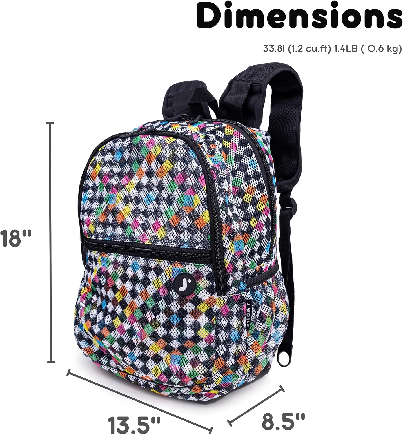 Detalle 2 de J World New York Mesh Backpack 32 Liters