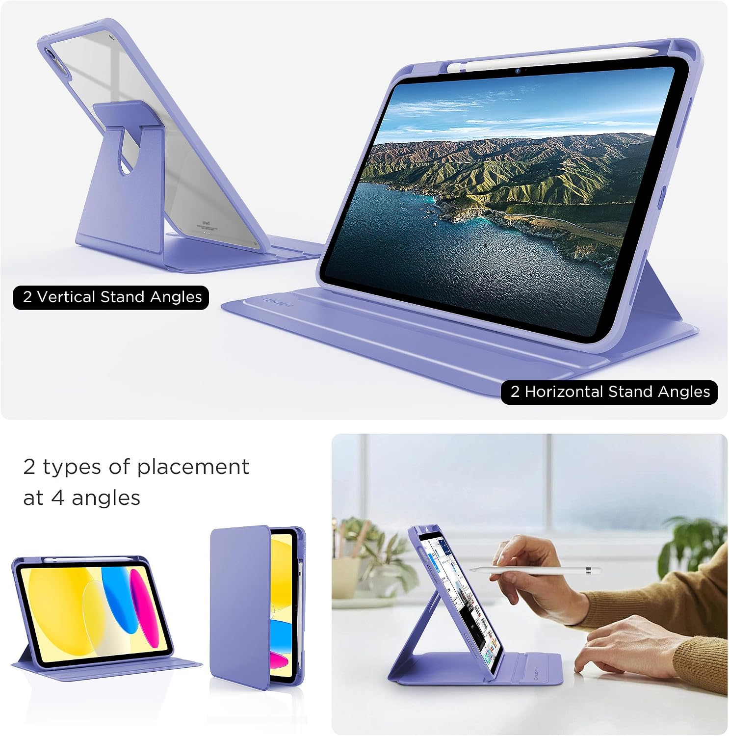 Detalle 2 de iPad 11th Gen rotating case 360°