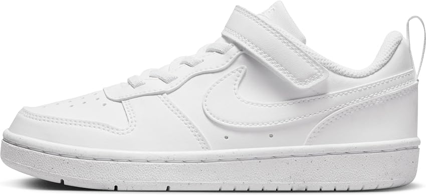 Detalle de NIKE Court Borough Low RECRAFT PS - Zapatilla blanca