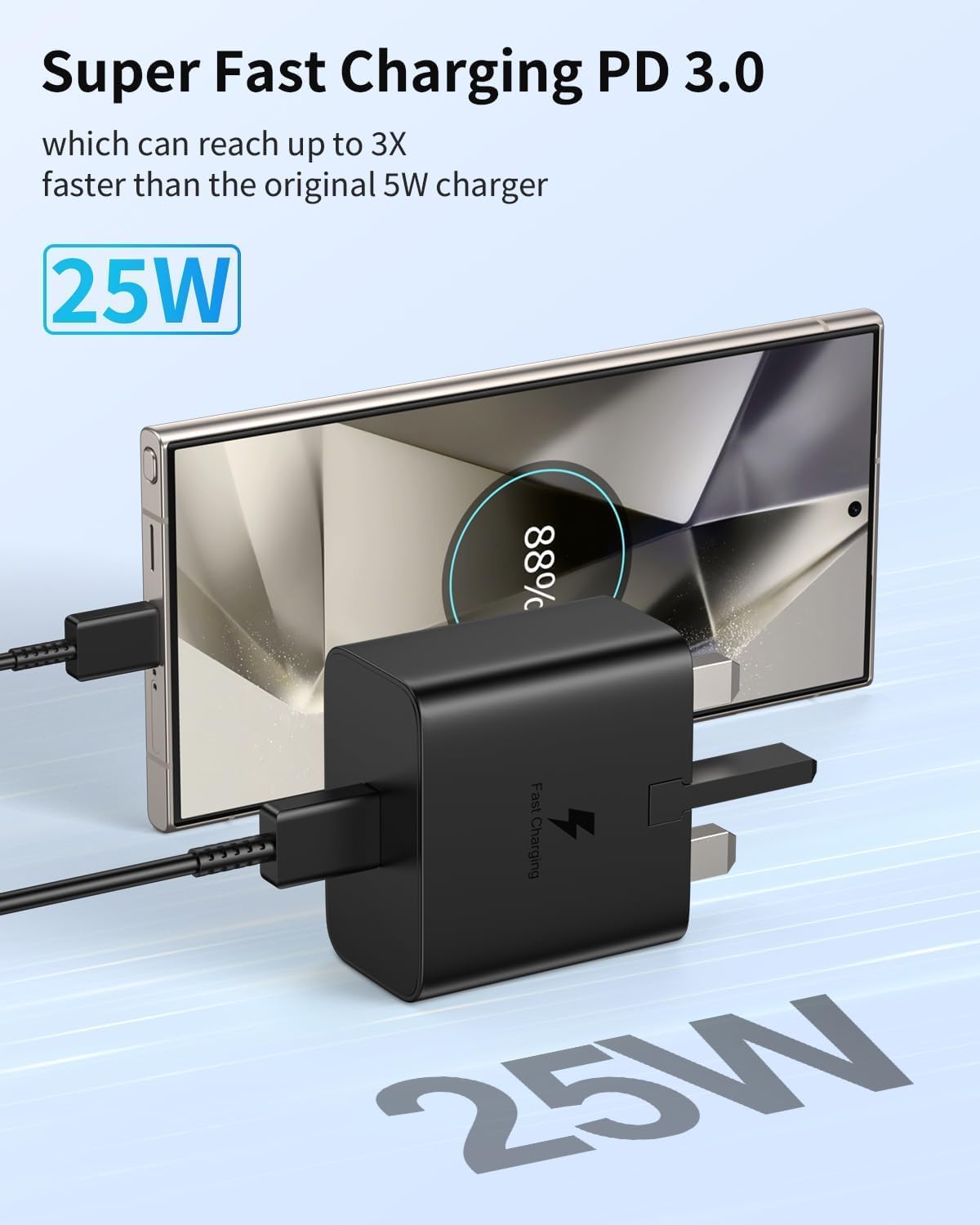 Thumbnail 4 de Samsung Fast Charging Plug and USB‑C Cable 1M