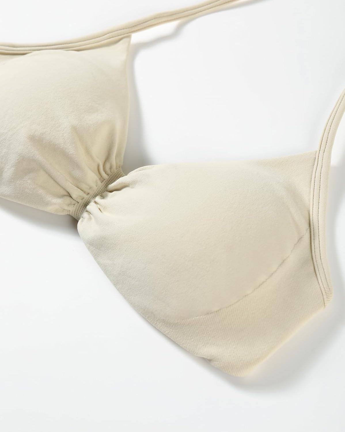 Detalle de AUROLA Influence Strappy Bra: Backless, Removable-Cup Sports Bra for Yoga, Gym, and More