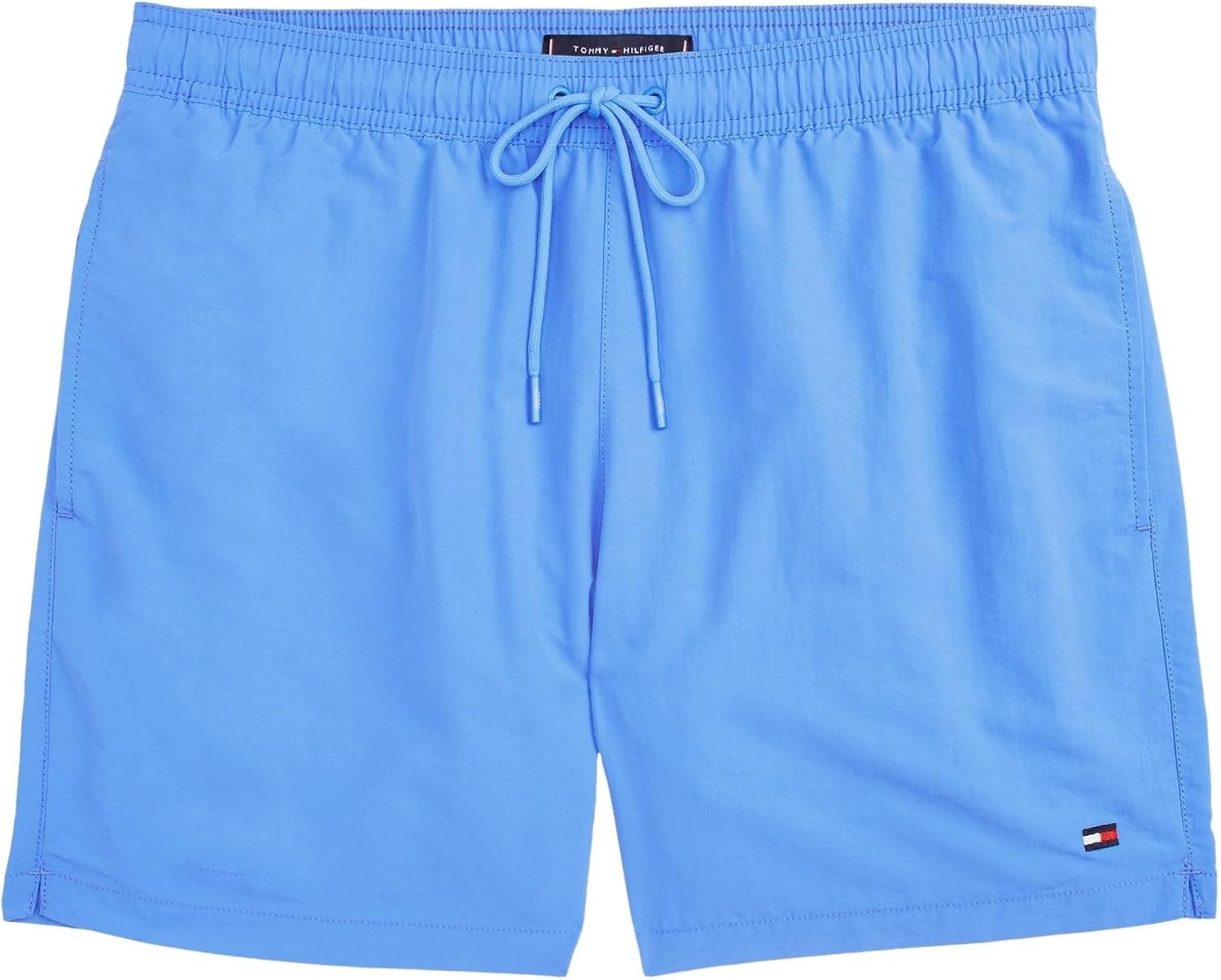 Detalle de Tommy Hilfiger Herren Badeshorts Medium Drawstring mit Logo – zeitloser Komfort am Strand