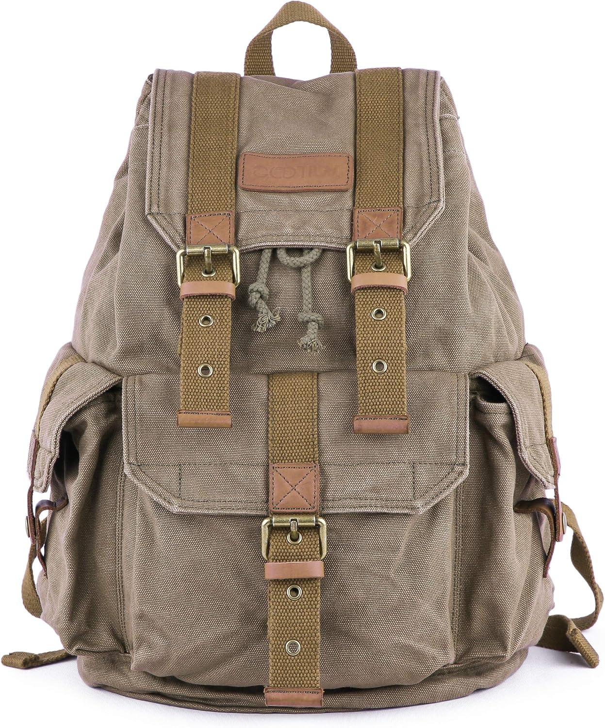 Thumbnail 3 de Gootium Canvas Backpack – Vintage Outdoor Rucksack Travel Day Pack (30L)