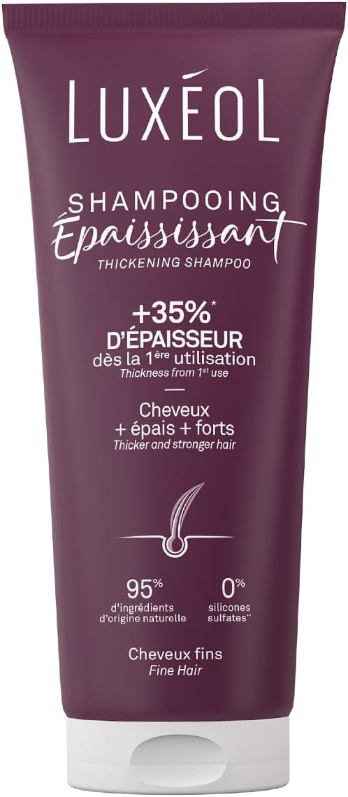 Detalle de LUXÉOL Shampoo Addensante +35% per Capelli Fini, senza siliconi, 200 ml