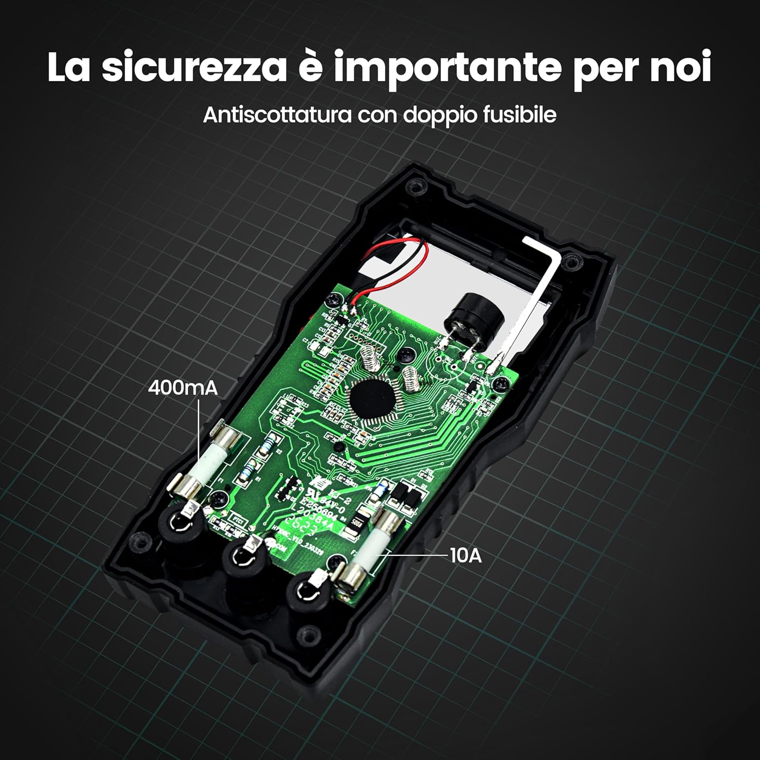 Thumbnail 5 de KAIWEETS KM100s Multimetro digitale per elettricista con 4.000 conteggi e tester tensione CA/CC